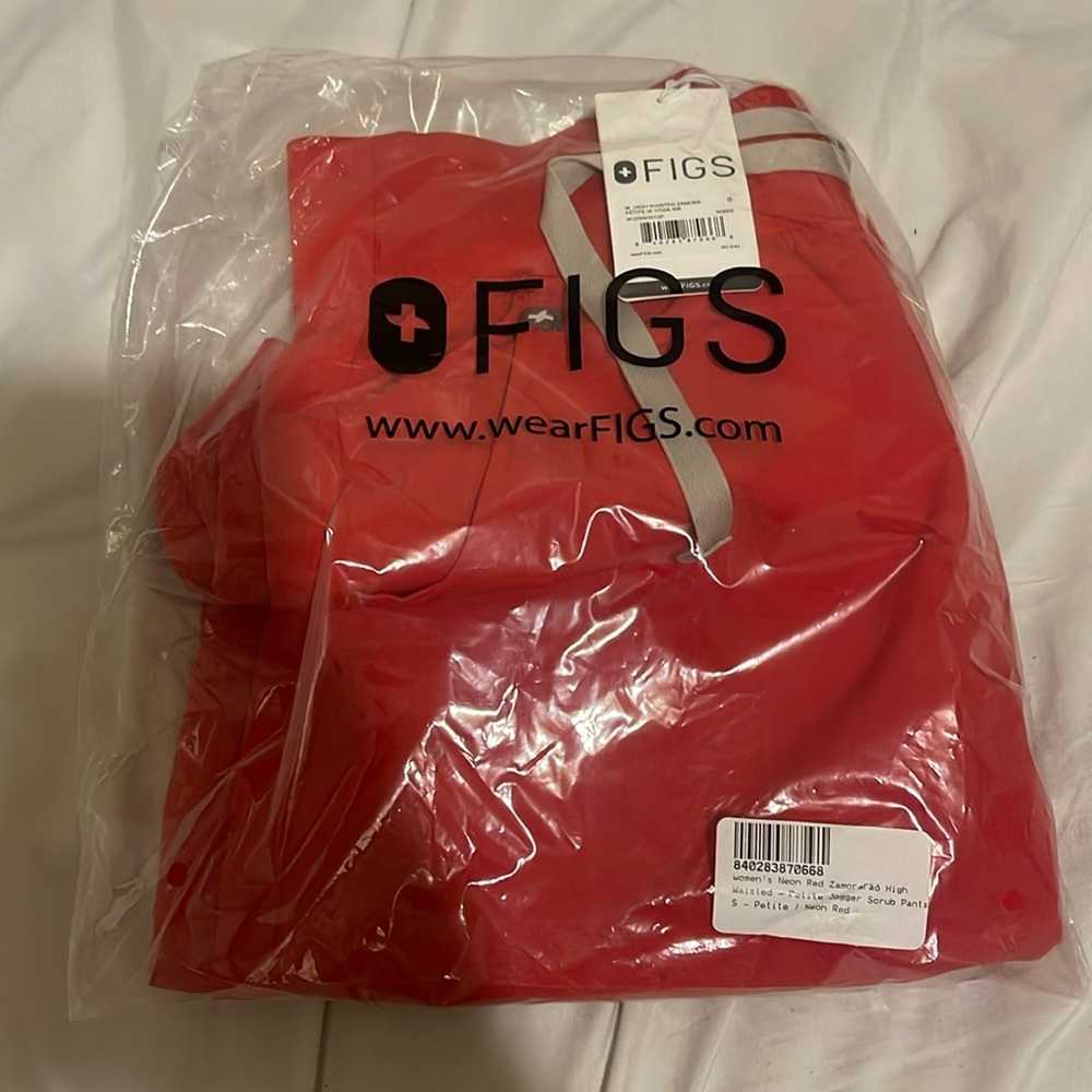 High waisted Zamora size small petite neon red